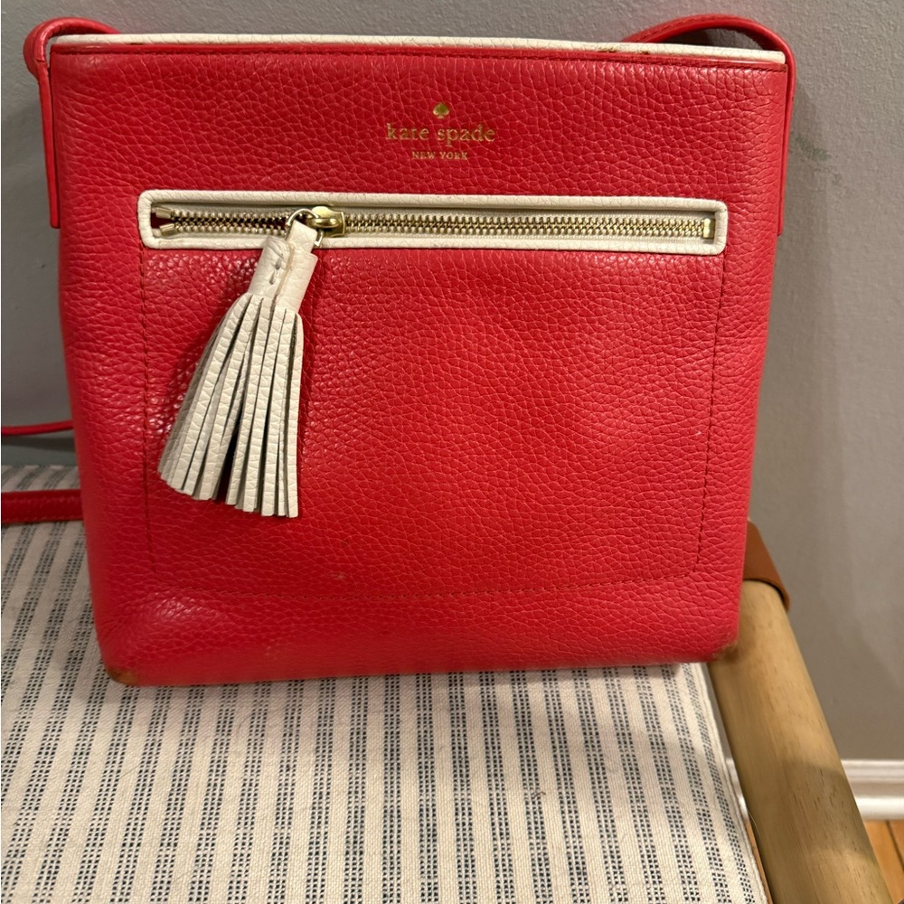 Kate Spade Vibrant coral  Red Crossbody Bag - Picture 7 of 9